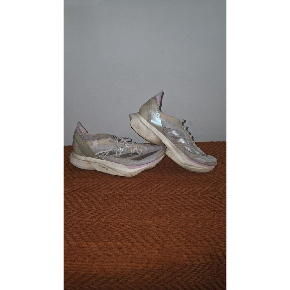 (W) Adidas Adizero Adios Pro 3 Chalk White Clear Pink
